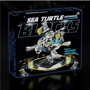Sea Turtle Mechanical Building Blocks Set